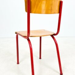 Raudonos spalvos metalinio rėmo kėdė 52x43x85 cm, 46 cm