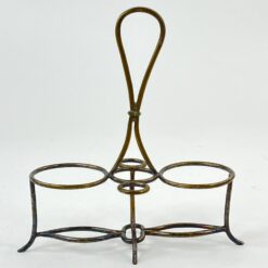 Žalvarinis keturių dalių stovas prieskoninėms arba padažinėms 10x21x21,5 cm