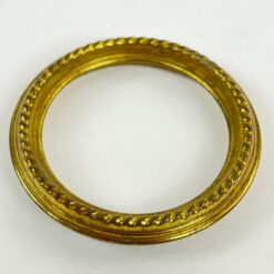 Plastikiniai aukso spalvos karnizo žiedai 10 vnt. komplektas 5×1,2×5 cm