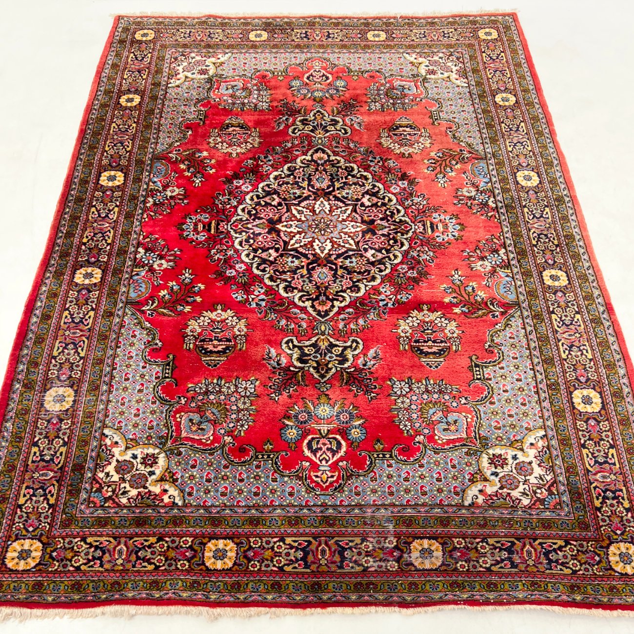 DN0467-kilimai-0 Vilnonis rankų darbo kilimas “Tabriz” 306x221x0,2 cm