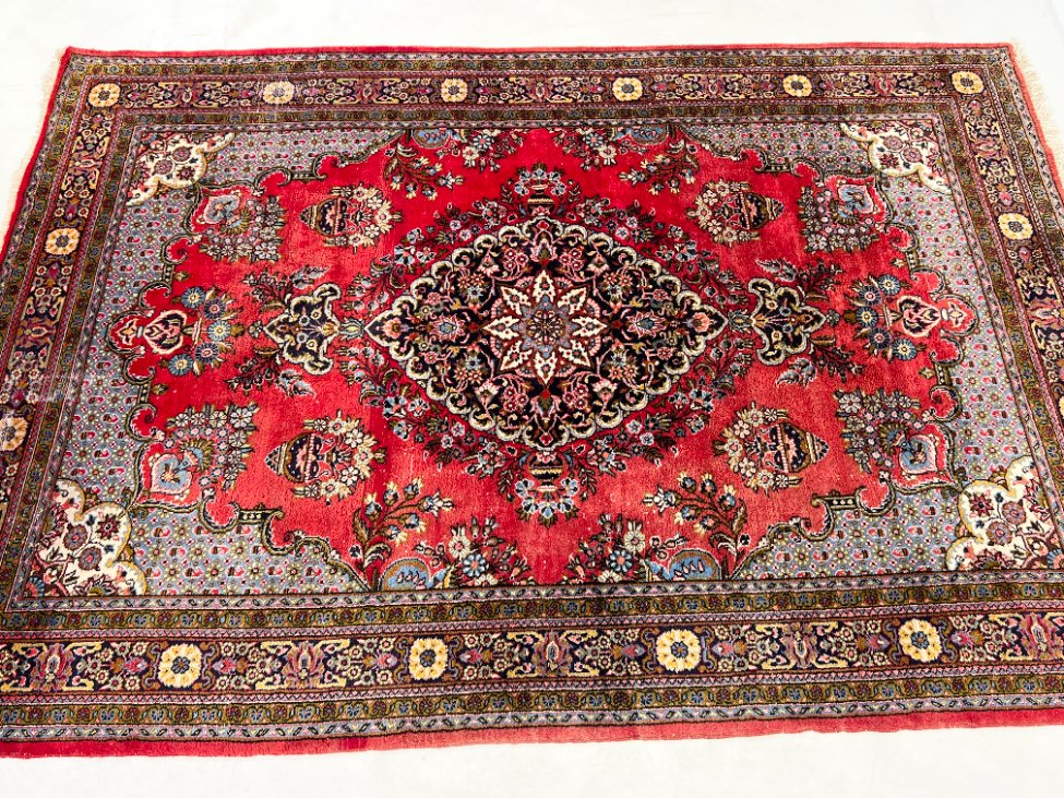 DN0467-kilimai-4 Vilnonis rankų darbo kilimas “Tabriz” 306x221x0,2 cm