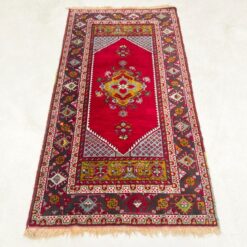 Vilnonis rankų darbo kilimas 190x96x0,4 cm