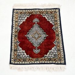 Vilnonis rankų darbo kilimėlis “Tabriz” 74x52x0,5 cm