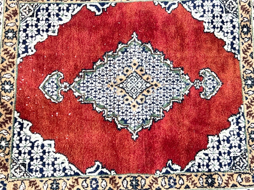 DN0484-kilimai-3 Vilnonis rankų darbo kilimėlis “Tabriz” 74x52x0,5 cm