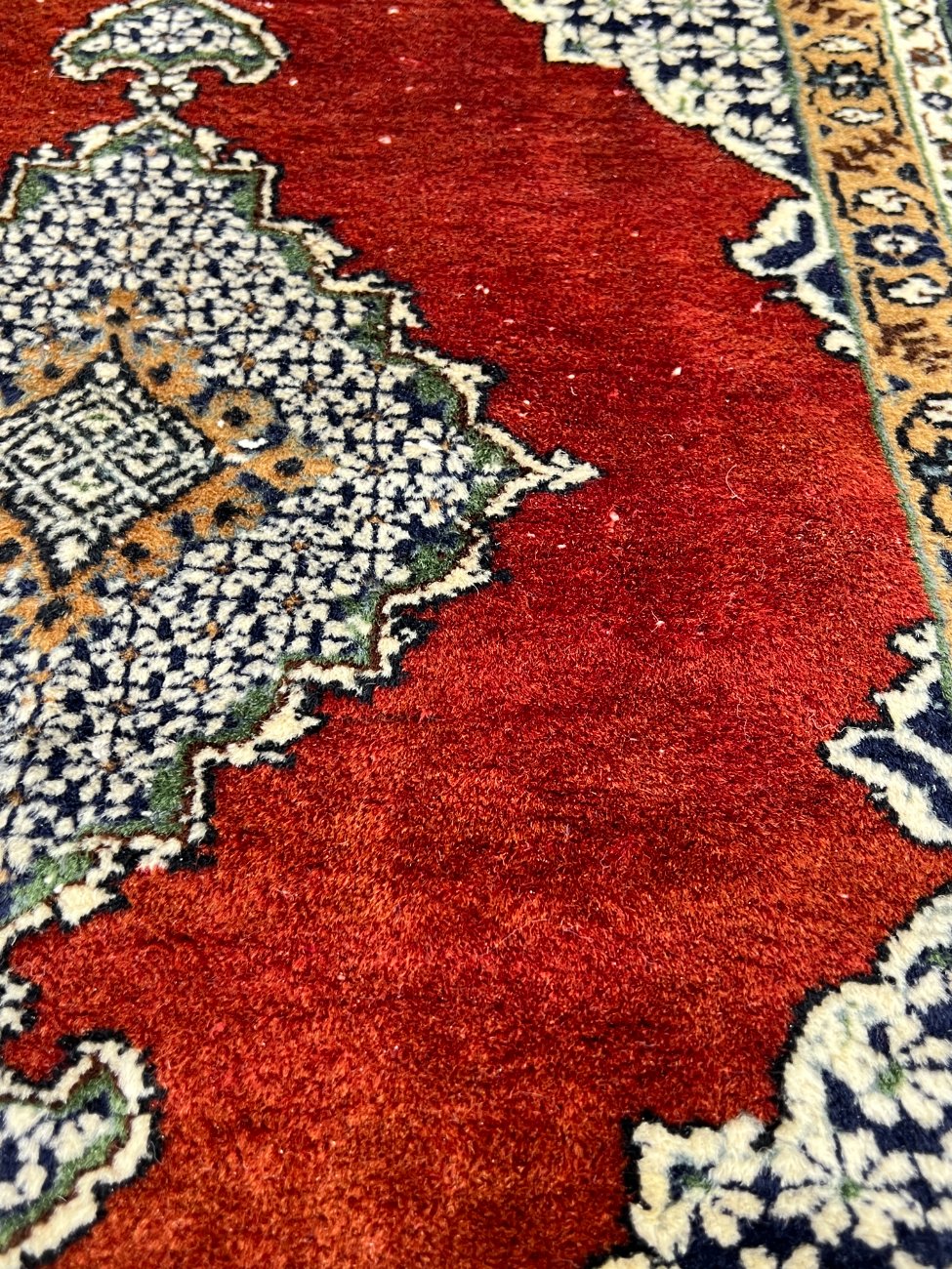 DN0484-kilimai-6 Vilnonis rankų darbo kilimėlis “Tabriz” 74x52x0,5 cm