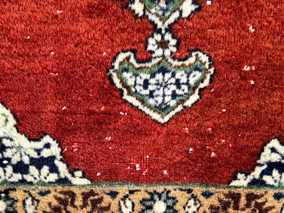 DN0484-kilimai-8 Vilnonis rankų darbo kilimėlis “Tabriz” 74x52x0,5 cm