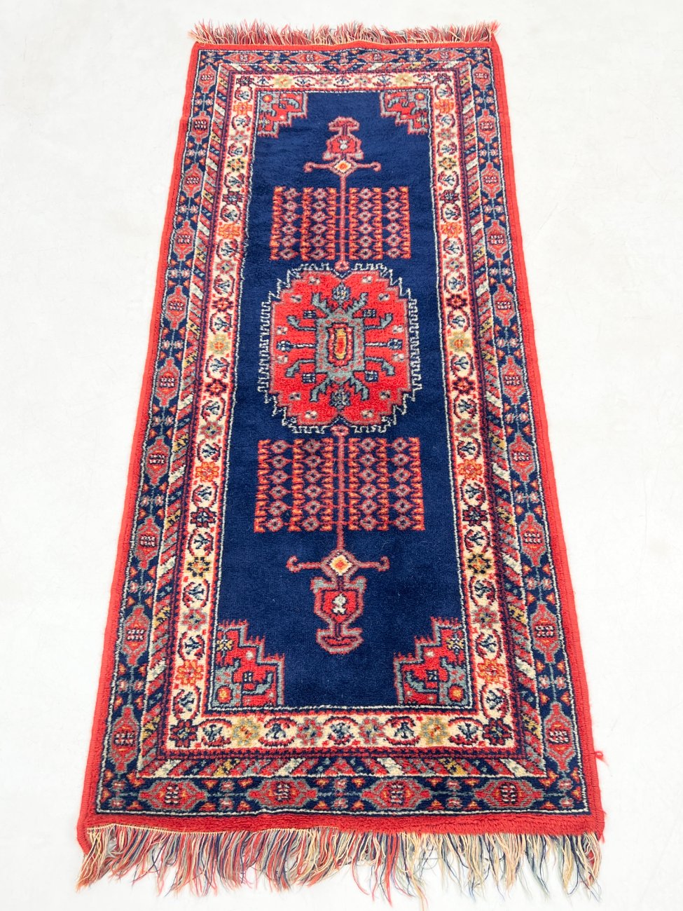 DN0490-kilimai-1 Gamyklinis vilnonis kilimas “Afghan” 177x69x0,4 cm
