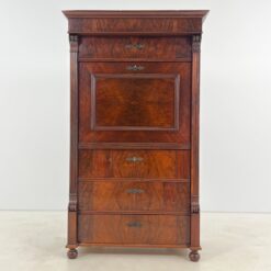 Raudonmedžio keturių stalčių sekreteras 55x100,5x170 cm