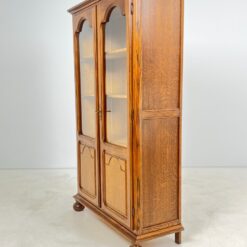 Ąžuolinė dviejų durų knygų spinta 42x106x174,5 cm