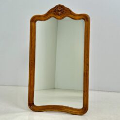 Pakabinamas veidrodis ąžuoliniame drožinėtame rėme 3x48x85 cm