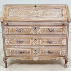 Provanso stiliaus ąžuolinis trijų stalčių sekreteras 49x100x94 cm