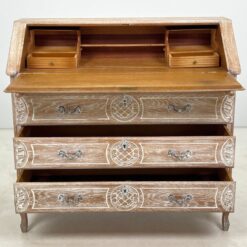 Provanso stiliaus ąžuolinis trijų stalčių sekreteras 49x100x94 cm