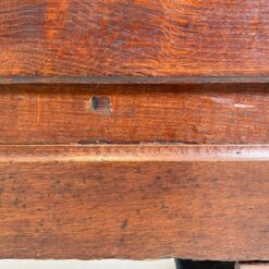 Aukšta ąžuolo masyvo dviejų durų spinta su žalvario detalėmis 64x149x221 cm