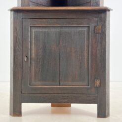 Ąžuolinė pastatoma kampinė lentyna 45x77x199,5 cm