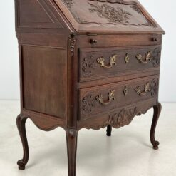 Ąžuolinis dviejų stalčių sekreteras 46x87x101 cm