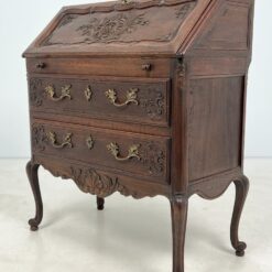 Ąžuolinis dviejų stalčių sekreteras 46x87x101 cm