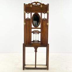 Ąžuolinis prieškambaris su veidrodžiu, kabliukais, skėtine 23,5x74,5x199 cm