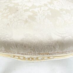 Medinis šviesus krėslas su kreminės spalvos gobelenu 61x60x87 cm, 45 cm