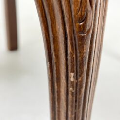 Riešutmedžio krėslas su rausvo atspalvio gobelenu 60x56x86 cm, 44 cm