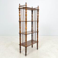 Riešutmedžio pastatoma lentyna / etažerė 27x54x126 cm