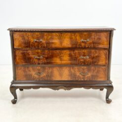 Trijų stalčių raudonmedžio komoda 42x115x86 cm