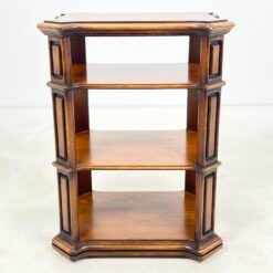 Riešutmedžio etažerė ant ratukų 46×56,5×74,5 cm