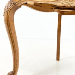 Ąžuolinis krėslas pinta šiaudų sėdimąja dalimi 63x61x99 cm, 47 cm