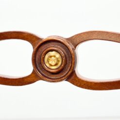 Raudonmedžio kėdės su raudonu gobelenu 6 vnt. komplektas 53x47x89 cm, 50 cm