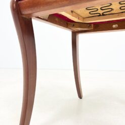 Raudonmedžio kėdės su raudonu gobelenu 6 vnt. komplektas 53x47x89 cm, 50 cm