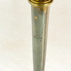 Apvalus žalvarinio rėmo staliukas su onikso stalviršiumi 85,5×85,5×48,5 cm