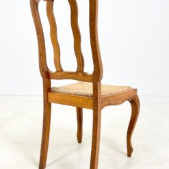 Ąžuolinės kėdės su šiaudų sėdimosiomis 2 vnt. komplektas 52x48x99 cm, 46 cm