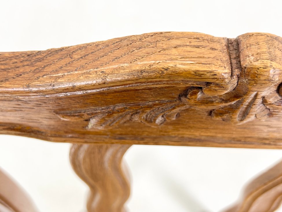 DP0166-kedes-13 Ąžuolinės kėdės su šiaudų sėdimosiomis 2 vnt. komplektas 52x48x99 cm, 46 cm