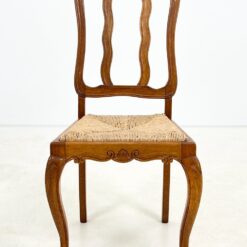 Ąžuolinės kėdės su šiaudų sėdimosiomis 2 vnt. komplektas 52x48x99 cm, 46 cm