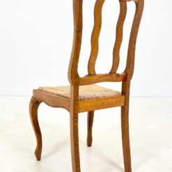 Ąžuolinės kėdės su šiaudų sėdimosiomis 2 vnt. komplektas 52x48x99 cm, 46 cm