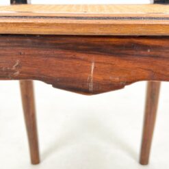 Riešutmedžio kėdės su ratanu 6 vnt. komplektas 50x47x97 cm, 46 cm