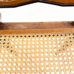 Riešutmedžio kėdės su ratanu 6 vnt. komplektas 50x47x97 cm, 46 cm