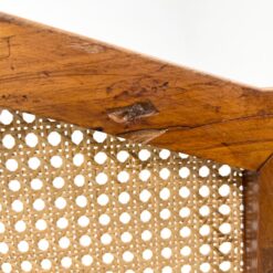 Riešutmedžio kėdės su ratanu 6 vnt. komplektas 50x47x97 cm, 46 cm