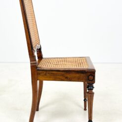 Riešutmedžio kėdės su ratanu 6 vnt. komplektas 50x47x97 cm, 46 cm