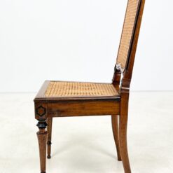 Riešutmedžio kėdės su ratanu 6 vnt. komplektas 50x47x97 cm, 46 cm