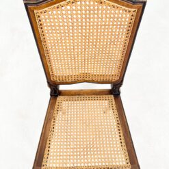 Riešutmedžio kėdės su ratanu 6 vnt. komplektas 50x47x97 cm, 46 cm