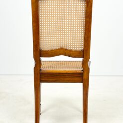 Riešutmedžio kėdės su ratanu 6 vnt. komplektas 50x47x97 cm, 46 cm