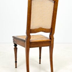 Riešutmedžio kėdės su ratanu 6 vnt. komplektas 50x47x97 cm, 46 cm