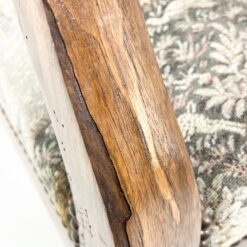 Reguliuojamas medinis krėslas su gobelenu 80(+39)x66x117(-22) cm, 44 cm