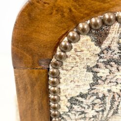 Reguliuojamas medinis krėslas su gobelenu 80(+39)x66x117(-22) cm, 44 cm