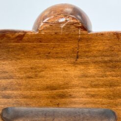 Reguliuojamas medinis krėslas su gobelenu 80(+39)x66x117(-22) cm, 44 cm