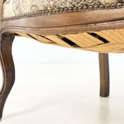 Reguliuojamas medinis krėslas su gobelenu 80(+39)x66x117(-22) cm, 44 cm