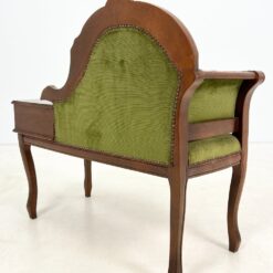 Raudonmedžio prieškambario suoliukas su veliūru 42x92x84,5 cm, 39 cm