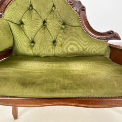 Raudonmedžio prieškambario suoliukas su veliūru 42x92x84,5 cm, 39 cm