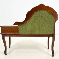 Raudonmedžio prieškambario suoliukas su veliūru 42x92x84,5 cm, 39 cm