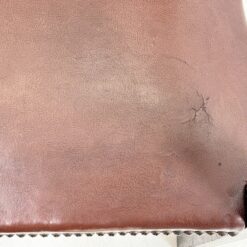 Senovinis ąžuolinis krėslas su eko oda 67x56x76 cm, 45 cm